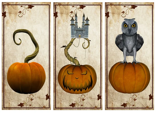Halloween vykort — Stockfoto