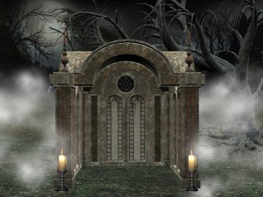 Dark crypt clipart