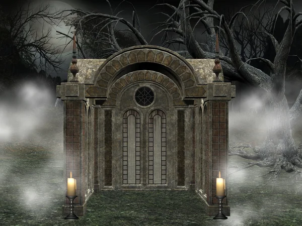 Donkere crypt — Stockfoto