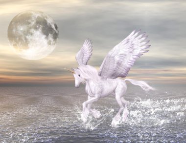 Enchanted pegasus clipart