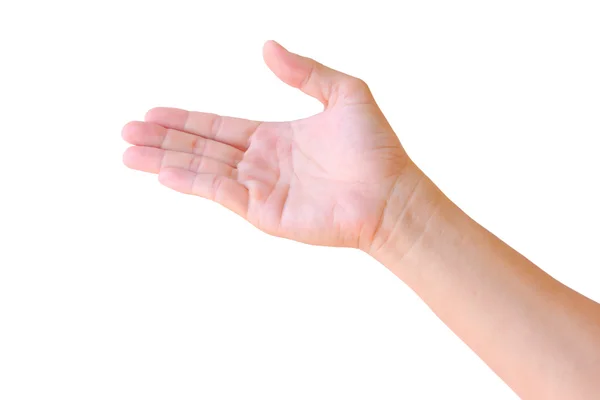 Handzeichen isoliert — Stockfoto