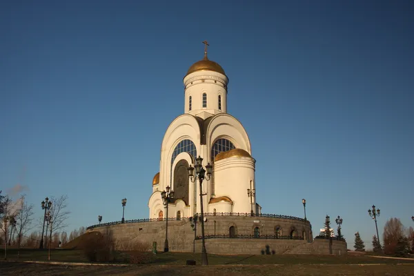 Moskva. tempel av st george på poklonnaya kulle. — Stockfoto