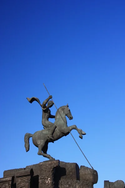 Moscow. Statue of St. George. — Stock Photo, Image