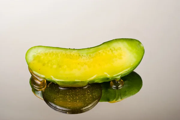 stock image Cucumber with honey