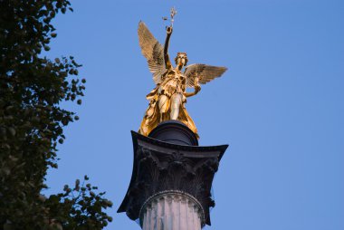 Angel of peace in Munich in Bavaria clipart