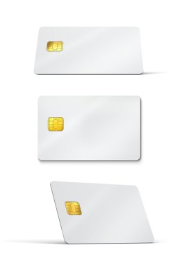 Blank credit cards clipart