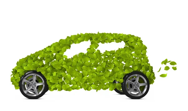 Зелений автомобіль — стокове фото