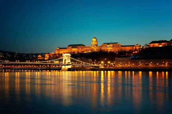 Budapest på natten — Stockfoto