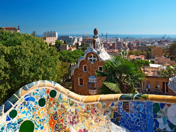Park guell, barcelona - Španělsko — Stock fotografie