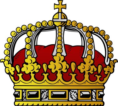 Color crown clipart