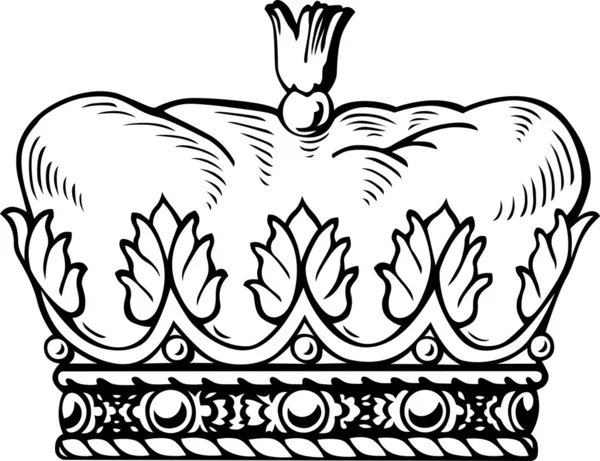 Белая корона — стоковый вектор