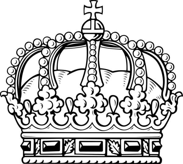 Белая корона — стоковый вектор