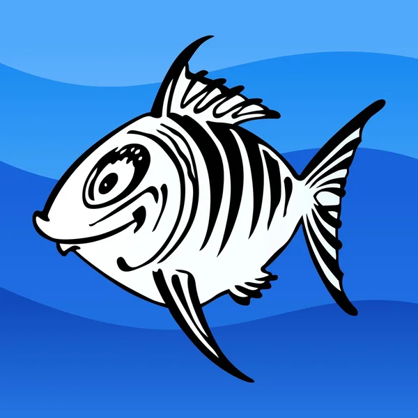 Ryba s úsměvem — Stockový vektor