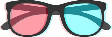 3D glasses clipart