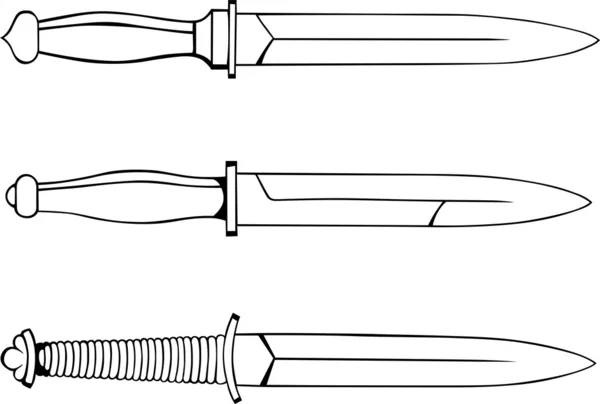 Военные ножи — стоковый вектор