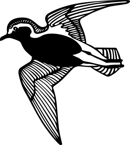 Fliegender Vogel — Stockvektor