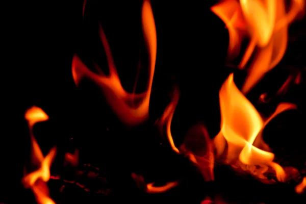 stock image Chimney with fire burning