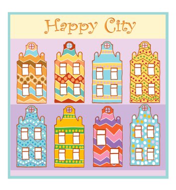 Happy city clipart