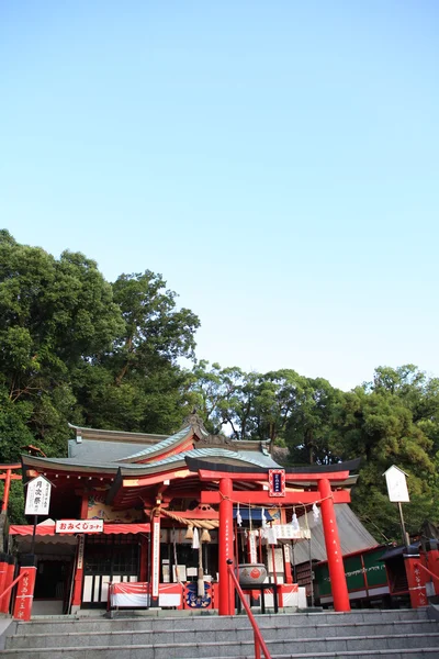 Червоний Shinto shrine — стокове фото