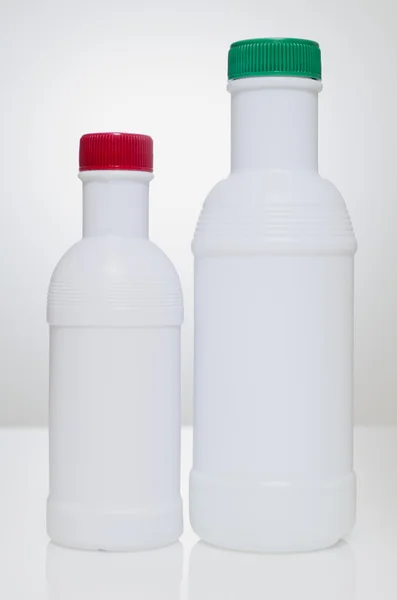 Embalagem de plástico branco — Fotografia de Stock