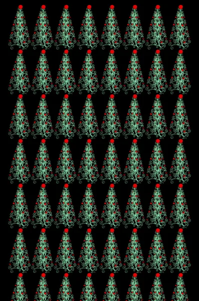 Pequenas árvores de Natal — Fotografia de Stock