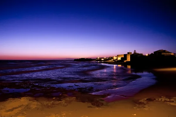 Pôr do sol em Puntasecca, Sicília — Fotografia de Stock