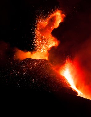 Etna Dağı 'nın patlaması