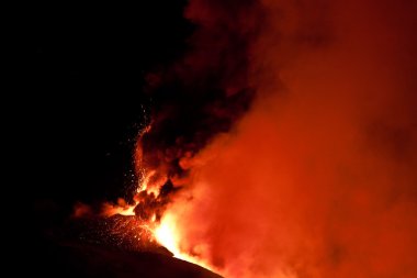 Etna Dağı 'nın patlaması