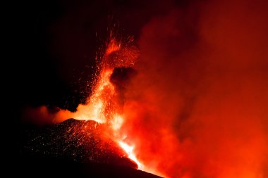 Etna Dağı 'nın patlaması