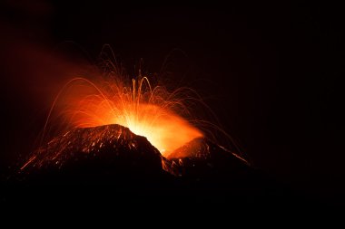 Etna Dağı 'nın patlaması