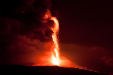 Etna Dağı 'nın patlaması