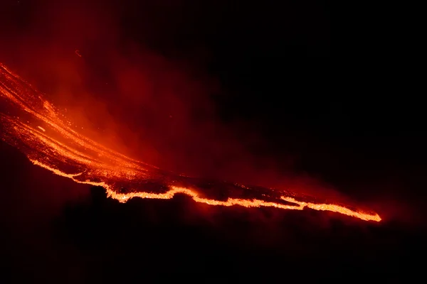 Erupção do Monte Etna — Fotografia de Stock