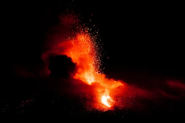 Έκρηξη του όρους Έτνα — Φωτογραφία Αρχείου