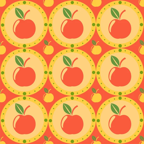 Apples pattern — Stock Vector