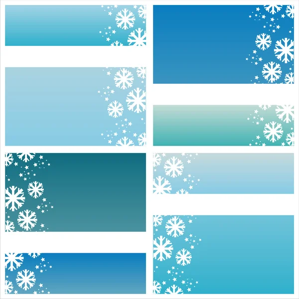 Stylish winter backgrounds — Stock Vector