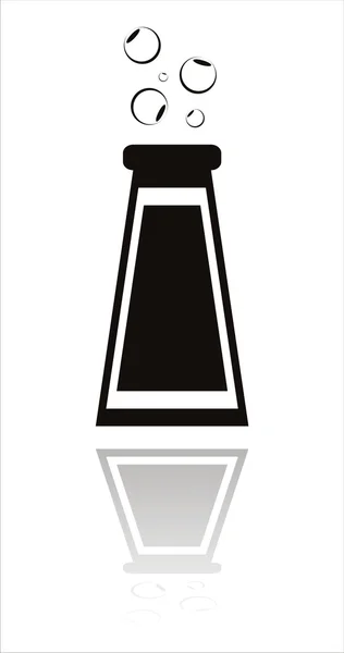 Kemiska flaska ikonen — Stock vektor