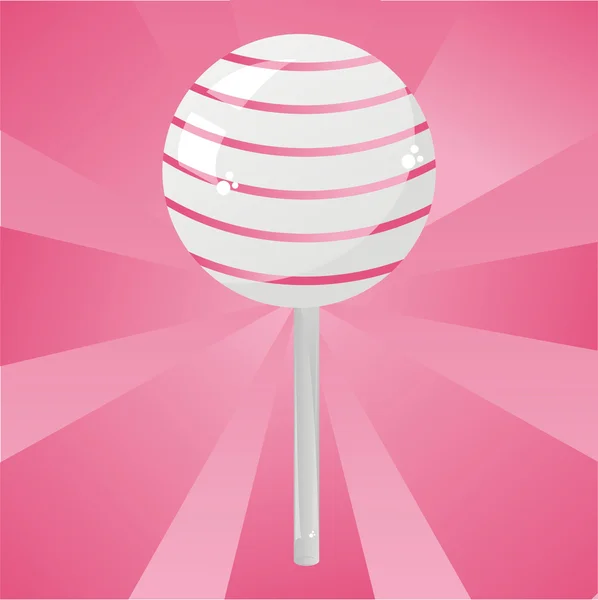 Rosa lollipop bakgrund — Stock vektor