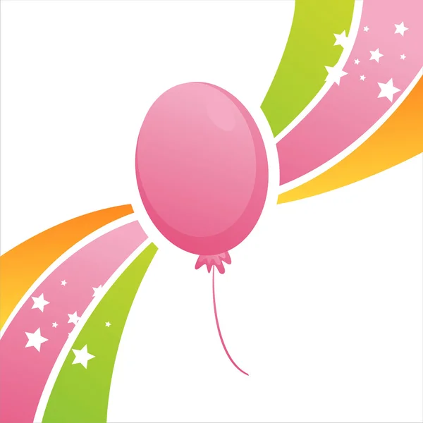 Tło urodziny balon — Wektor stockowy