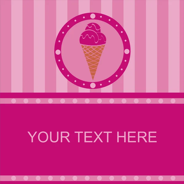 Cadre de crème glacée — Image vectorielle