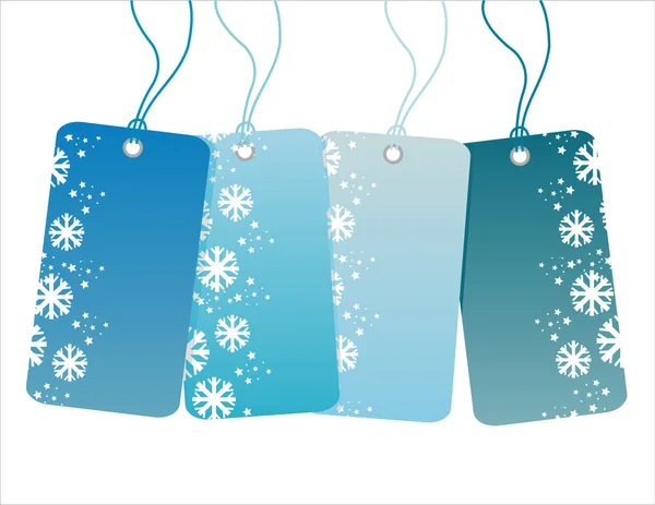 Winter sale tags — Stock Vector