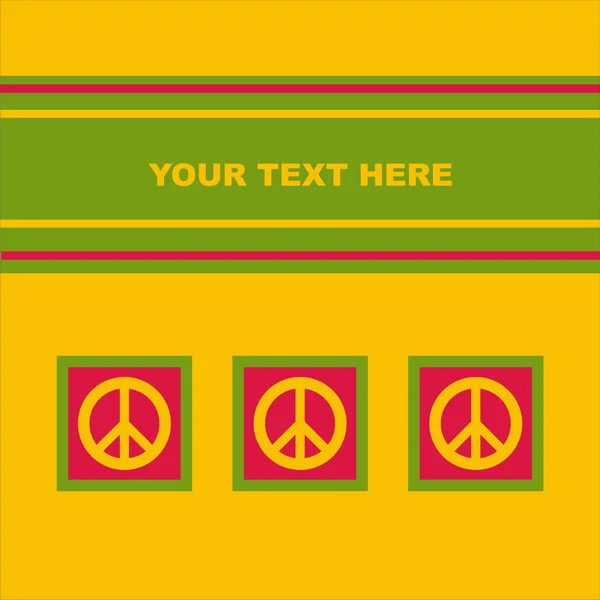 Carte de paix — Image vectorielle