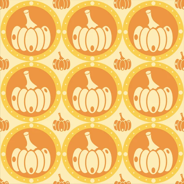 Pumpkins pattern — Stock Vector
