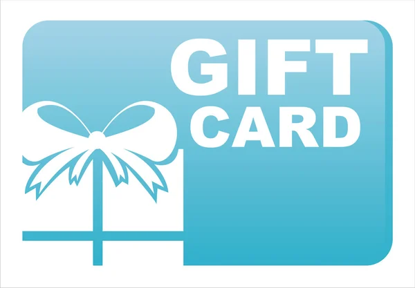 Blue gift card — Stock Vector