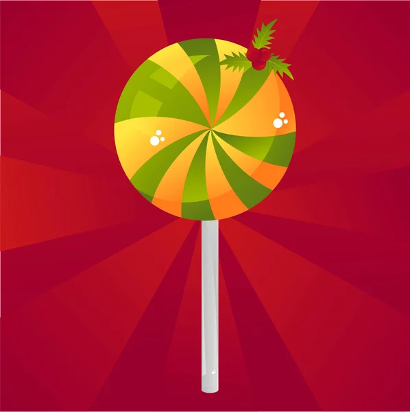 Christmas lollipop background — Stock Vector