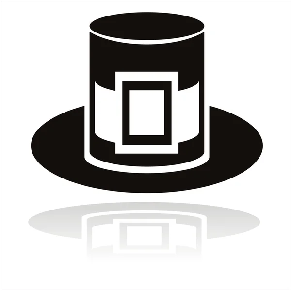 Black hat icon — Stock Vector