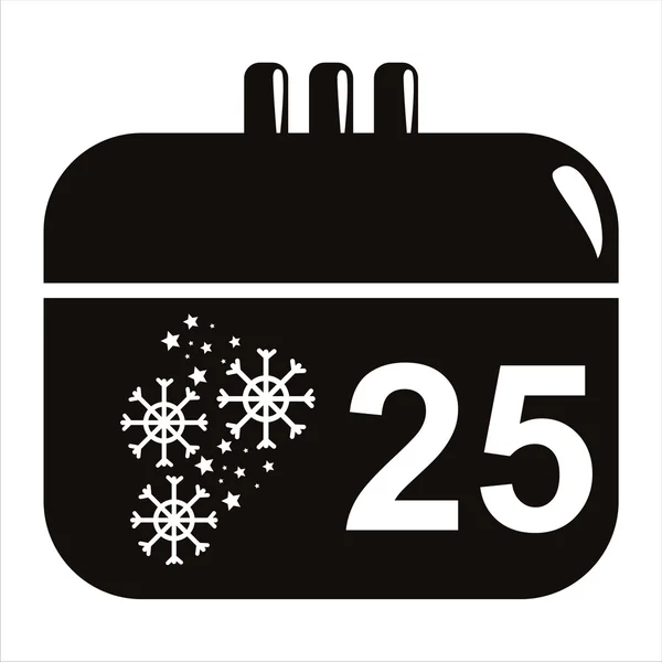 stock vector Christmas calendar icon