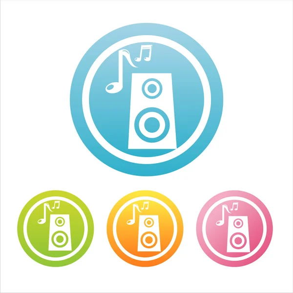 Colorful musical signs — Stock Vector