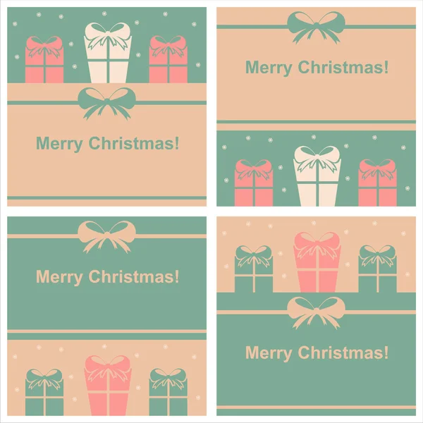 Cute christmas cards — Stock Vector