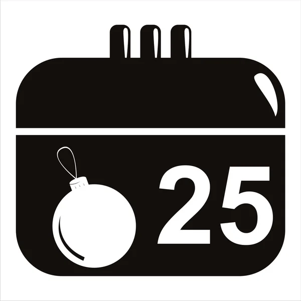 Icono del calendario de Navidad — Archivo Imágenes Vectoriales