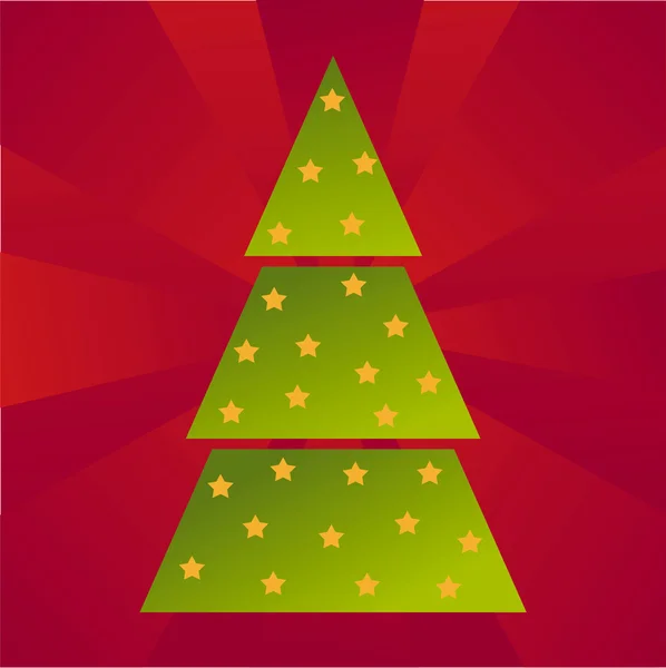 Kerstboom achtergrond — Stockvector